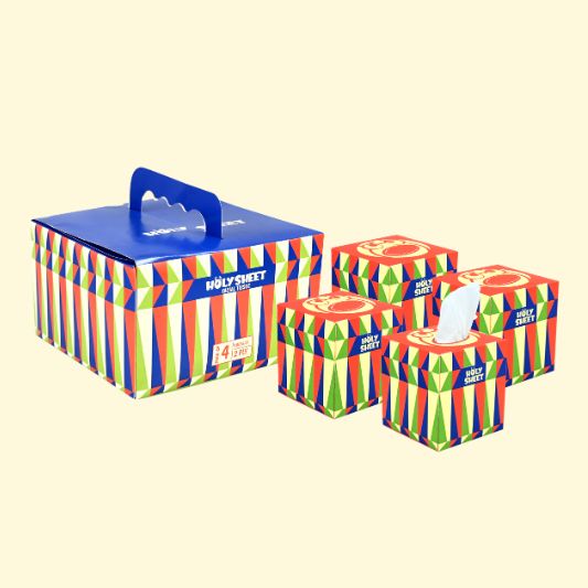 Facial Tissue Box (Pack of 4)